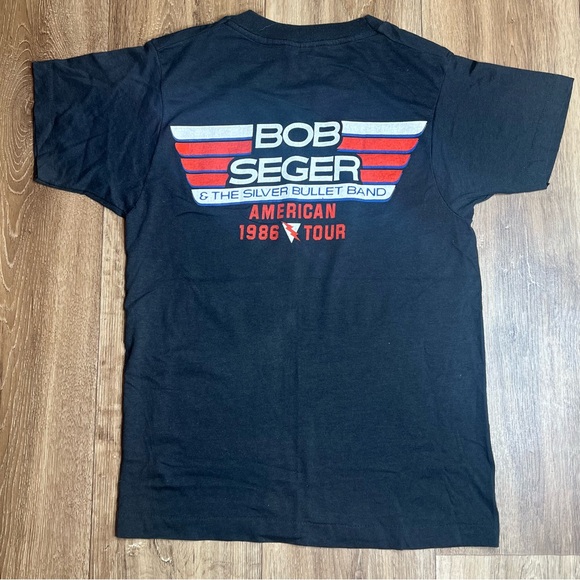 Vintage Bob Seger Silver Bullet Band T-Shirt 1986 American Tour Small - Picture 6 of 8